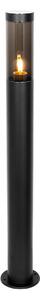 Lampada da esterno moderna a palo, nera, 110 cm, IP44, Rox
