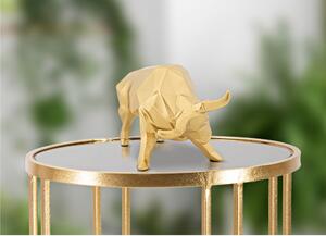 Statua rappresentante il TORO dorato Dimensioni 19,5x9,9x10,6 cm - Lavorazione dorata