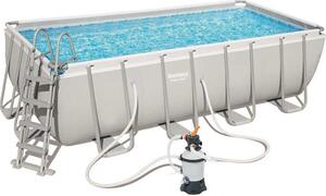 Piscina Power Steel Rettangolare Telaio Portante Cm.488X244X122H. - kg.100,1- lt.11.532 - filtro sabbia (art.56671)