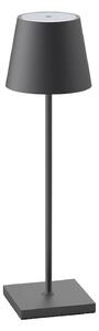 Sigor lampada da tavolo ricaricabile NUINDIE USB-C 380mm nero notte