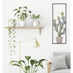 Scultura in metallo in metallo stile industrial CACTUS FRAME Dimensioni 31x2,5x 90 cm - stile Industrial