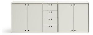 Credenza color crema 197x80x40 cm Wally – Teulat