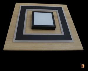 Just Light Lampada da soffitto a led Luce Tola Wood Light Nero 3000 K 40x40cm 26 W