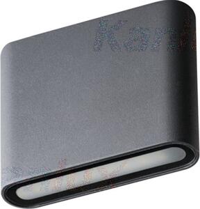 Kanlux GARTO applique da esterno LED 8W IP54 alluminio moderno colore grafite