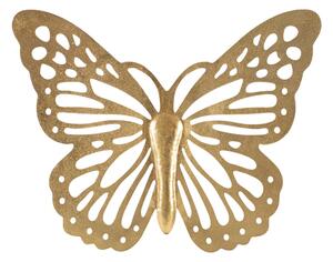 Farfalla decorativa da Muro in ferro colore Oro WALL BUTTERFLY Dimensioni 43x2x35 cm in ferro