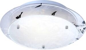 Plafoniera a LED in vetro con decoro per il vostro corridoio CLAIRE