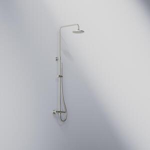 Steinberg 100 - Set doccia con termostatico, diametro 200 mm, nichel spazzolato 100 2721 BN