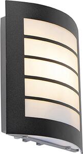 Lampada da parete nera IP44 con sensore luce/buio Miro