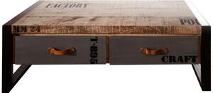 MASSIVMOEBEL24 | tavolino da salotto in legno di Mango 115x60x40 mango naturale stampato FACTORY #128