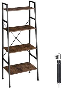 Scaffale 4 Ripiani In Acciaio - 160x120x40 Cm Con Ripiani In MDF - Foto 14