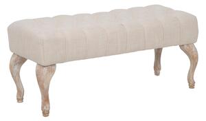 Panca in Legno e tessuto stile Shabby Provenzale PROVENZA Dimensioni 97x42x h 40 cm peso 8 kg rivestimento colore nero