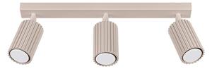 Faretto grigio tortora in metallo 6,5x45 cm Gleam – Sollux