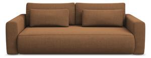 Divano color terracotta allungabile/con contenitore 238 cm Kapua – Makamii