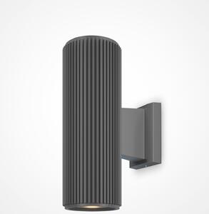 Maytoni Applique da esterno Rando E27, Grigio, IP54, 2 punti luce, metallo