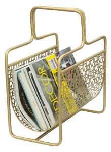 Portariviste in metallo dorato, 37x22x44,5 cm colore oro peso 1,2 kg HOLDER GLAM