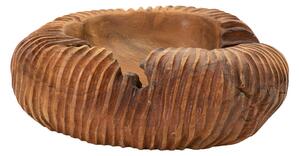 Svuotatasche in teak riciclato, realizzato a mano, realizzato a mano Dimensioni 37x40x16 cm - 6 kg Colore legno con venature