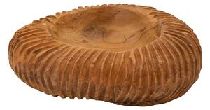 Svuotatasche in teak riciclato, realizzato a mano, realizzato a mano Dimensioni 37x40x16 cm - 3,3kg Colore legno con venature