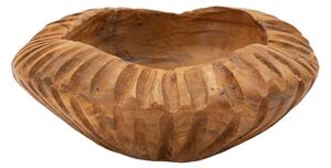 Svuotatasche in teak riciclato, realizzato a mano, realizzato a mano Dimensioni � 19X8 - 0,7 kg Colore legno con venature