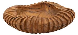 Svuotatasche in teak riciclato, realizzato a mano, realizzato a mano Dimensioni � 29x7 cm- 1,2 kg Colore legno con venature