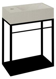 Mobile senza lavabo nero in metallo da appendere 39,5x45 cm Crest – Sapho