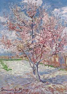 Stampa d'arte Souvenir de Mauve - Pink Peach Tree in Blossom 1888, Vincent van Gogh