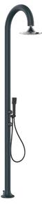 Doccia da Giardino esterno LUNA ALU-SENSOR in Alluminio Doppio Attacco Dimensioni 26x37x h 233 cm Consente Di Variare Il Getto D�acqua Con Un Movimento Della Mano grigio