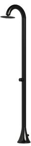 Doccia da Giardino esterno Temporizzata LUNA TMP INOX in ACCIAIO Doppio Attacco Dimensioni 26x37x h 223,9 cm Temporizzatore Solo Acqua Fredda da esterno