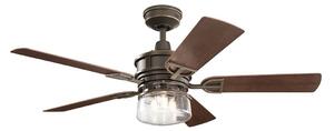 Kichler KLF-LYNDON-52-OZ - Ventilatore da soffitto LYNDON 3xE27/8W/230V IP23 + TC