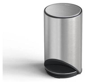 Cestino per la spazzatura color argento lucido in acciaio inox con pedale 10 l Arc – Joseph Joseph