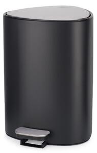 Cestino per la spazzatura nero opaco in acciaio con pedale 5 l EasyStore Luxe – Joseph Joseph