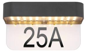 Globo 36790 - Numero civico solare a LED/6W/3,7V IP54