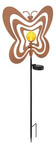 Globo 36581R - Lampada solare a LED LED/0,06W/3V IP44 farfalla effetto ruggine