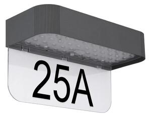 Globo 36790 - Numero civico solare a LED/6W/3,7V IP54