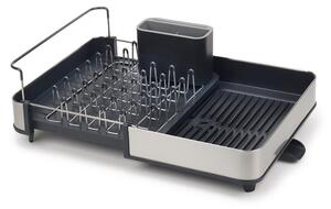 Scolapiatti regolabile grigio scuro in acciaio inox 36x32 cm Extend Steel – Joseph Joseph