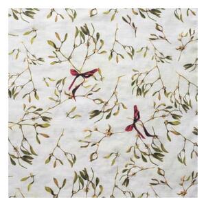 Federa con motivo natalizio 40x40 cm Mistletoe - Linen Tales