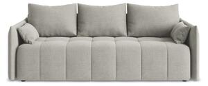 Divano grigio chiaro allungabile/con contenitore 225 cm Moku – Makamii