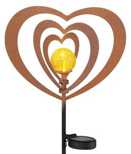 Globo 36580R - Lampada solare a LED LED/0,06W/3V IP44 cuore effetto ruggine