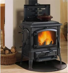 Pedana salvapavimento per stufe a legna e pellet in acciaio 90x80