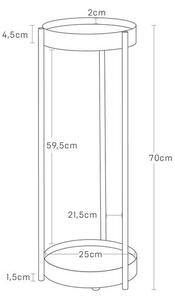 Supporto per fiori in metallo (altezza totale 70 cm) Tower – YAMAZAKI