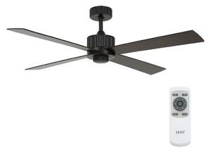 Lucci air 213170 - Plafoniera LED NEWPORT nero + telecomando