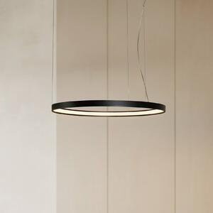 Lampada LED a sospensione Rio 78 orizzontale 3.000K nera SOLLUX LIGHTING, Nero, Cucina, Alluminio, Moderno