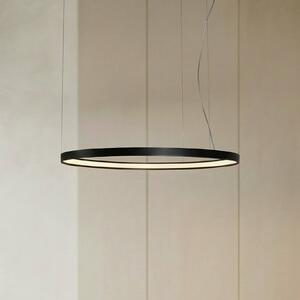 Lampada LED a sospensione Rio 110 orizzontale 3.000K nera SOLLUX LIGHTING, Nero, Cucina, Alluminio, Moderno