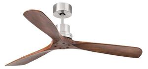 FARO 33370DC - Ventilatore da soffitto LANTAU marrone/cromo opaco d. 132cm + telecomando