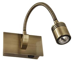 Ideal Lux - Applique LED flessibile DYNAMO LED/3,5W/230V CRI 90 bronzo