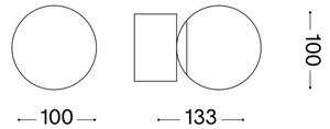 Ideal Lux - Applique LED PERLAGE 1xG9/3W/230V nero/fumé