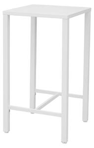 Tavolino Alto da Giardino 60x60x110 cm Iseo in Acciaio Bianco