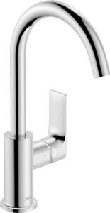 Miscelatore monocomando per lavabo hansgrohe Rebris E 210 con bocca girevole e barra di trazione cromata, 1 pz
