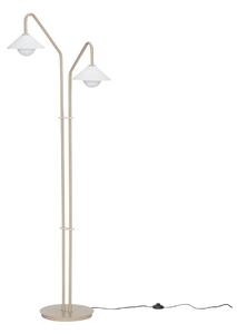 Lampada da terra beige con paralume in vetro (altezza 165 cm) Come - Hübsch