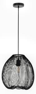 Lampada a Sospensione 35x35xH150 cm in Metallo Jaula Nero