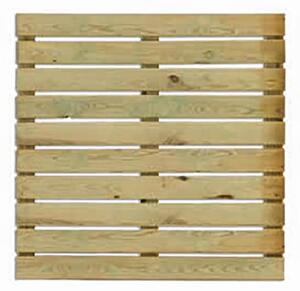 Pavimentazione da Esterno 1 Pezzo Mattonella Kiwi 100x100x3,8 cm in Legno Impregnato